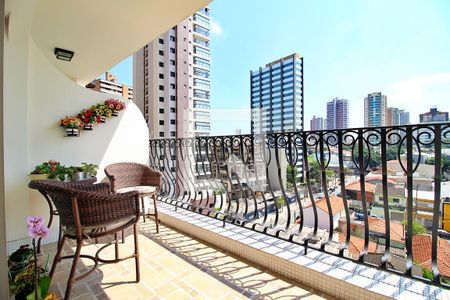 Varanda da Sala de apartamento à venda com 3 quartos, 130m² em Jardim, Santo André