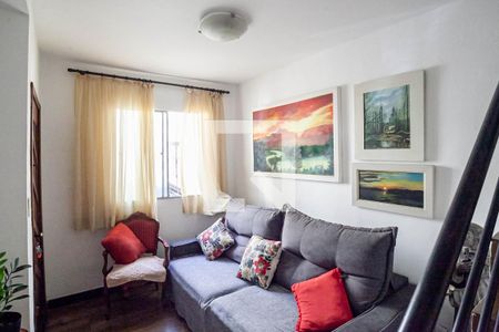 Sala de casa de condomínio à venda com 3 quartos, 75m² em Itapoã, Belo Horizonte