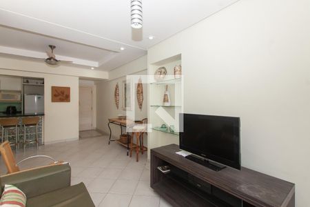 Sala de apartamento para alugar com 3 quartos, 96m² em Jardim Tejereba, Guarujá