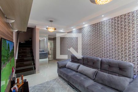 Sala  de casa de condomínio à venda com 2 quartos, 68m² em Burgo Paulista, São Paulo