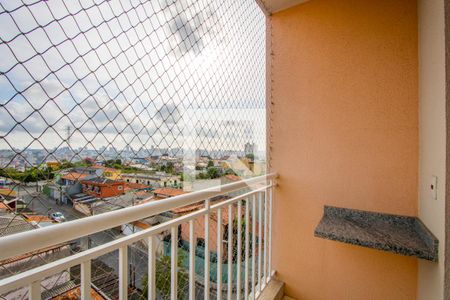 Varanda da sala de apartamento para alugar com 2 quartos, 57m² em Vila Humaita, Santo André