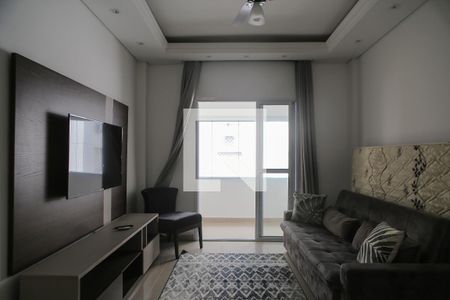 Sala de apartamento para alugar com 1 quarto, 80m² em Gonzaga, Santos