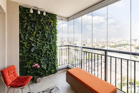 Varanda da Sala de apartamento para alugar com 2 quartos, 64m² em Cambuci, São Paulo