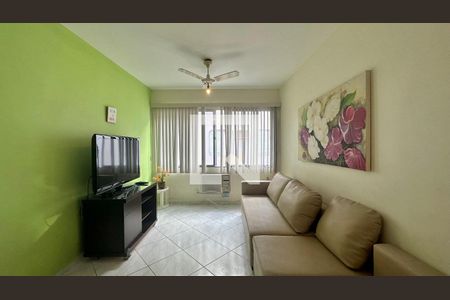 Sala de apartamento para alugar com 2 quartos, 70m² em Jardim Belmar, Guarujá