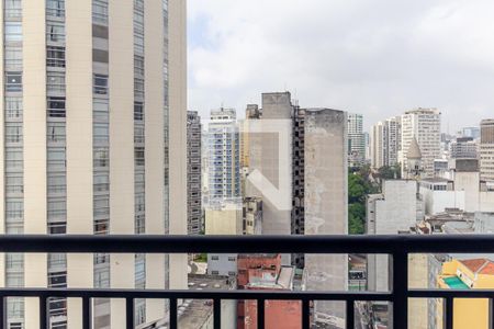 Varanda do Studio de kitnet/studio para alugar com 1 quarto, 22m² em República, São Paulo