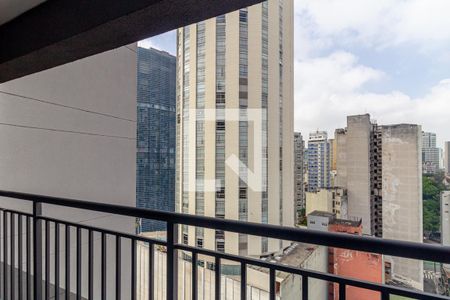 Varanda do Studio de kitnet/studio para alugar com 1 quarto, 22m² em República, São Paulo