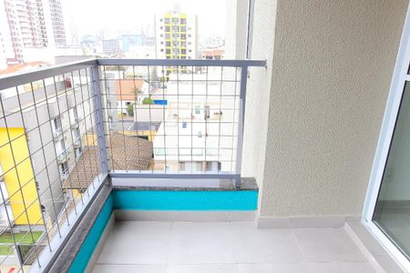 Varanda da sala de apartamento à venda com 2 quartos, 50m² em Vila São Pedro, Santo André