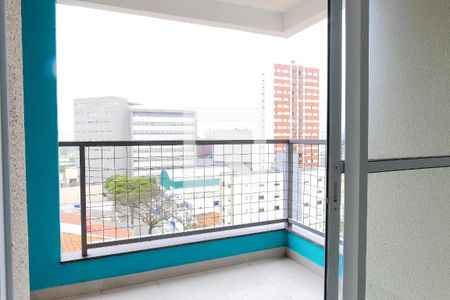 Varanda da sala de apartamento à venda com 2 quartos, 50m² em Vila São Pedro, Santo André