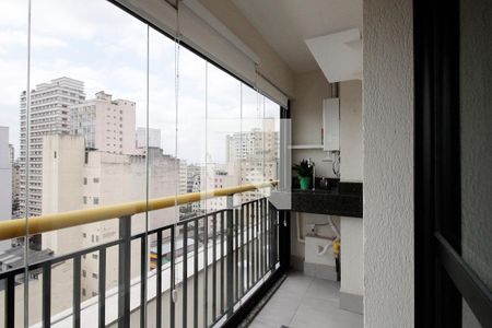 Varanda de apartamento à venda com 1 quarto, 38m² em Campos Elíseos, São Paulo