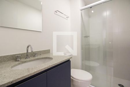 Banheiro  de kitnet/studio para alugar com 1 quarto, 24m² em Tatuapé, São Paulo