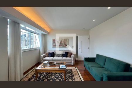 Sala  de apartamento à venda com 4 quartos, 160m² em Serra, Belo Horizonte