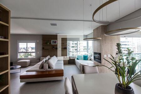 Detalhe Sala de apartamento à venda com 3 quartos, 204m² em Alphaville Empresarial, Barueri