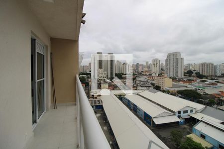 Vista da sacada da sala de apartamento para alugar com 1 quarto, 28m² em Barra Funda , São Paulo