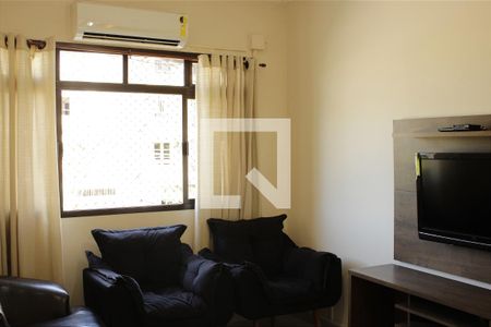 Sala de apartamento para alugar com 2 quartos, 50m² em Balneário Cidade Atlântica, Guarujá