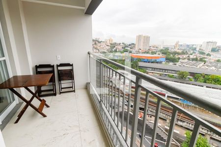 Varanda da Sala de apartamento para alugar com 1 quarto, 39m² em Vila Andrade, São Paulo