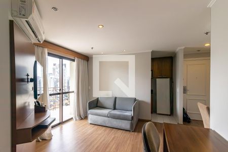 Sala de apartamento para alugar com 2 quartos, 66m² em Vila Olímpia, São Paulo