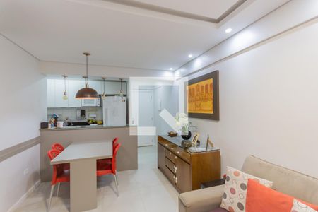 Sala de apartamento à venda com 2 quartos, 60m² em Campestre, Santo André