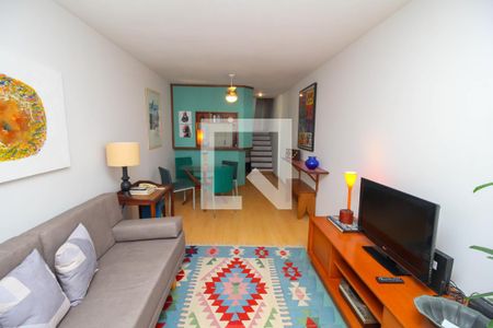 Sala de Estar de apartamento à venda com 1 quarto, 77m² em Flamengo, Rio de Janeiro