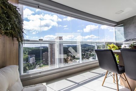 Varanda gourmet de apartamento à venda com 1 quarto, 63m² em Empresarial 18 do Forte, Barueri