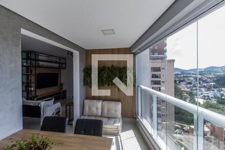 Varanda gourmet de apartamento à venda com 1 quarto, 63m² em Empresarial 18 do Forte, Barueri