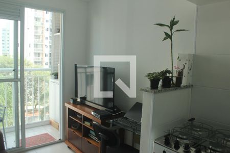 Sala/Cozinha/Área de Cozinha de apartamento para alugar com 1 quarto, 37m² em Jardim Prudência, São Paulo