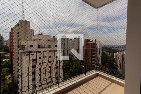 Varanda da Sala de apartamento à venda com 4 quartos, 232m² em Vila Andrade, São Paulo