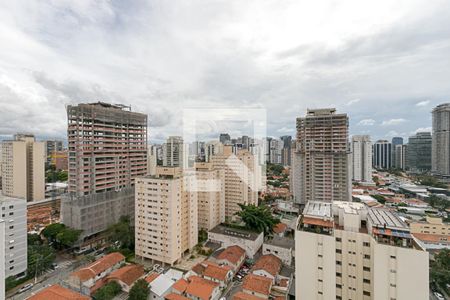 Vista da Varanda de apartamento à venda com 1 quarto, 29m² em Jardim das Acacias, São Paulo