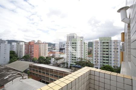 Varanda da Sala de Estar e Jantar de apartamento para alugar com 1 quarto, 45m² em Encruzilhada, Santos