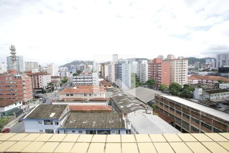 Varanda da Sala de Estar e Jantar de apartamento para alugar com 1 quarto, 45m² em Encruzilhada, Santos