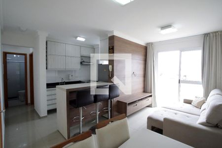 Sala de Estar e Jantar de apartamento para alugar com 1 quarto, 45m² em Encruzilhada, Santos