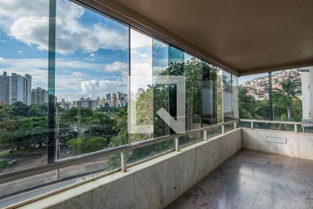 Varanda da Sala de apartamento à venda com 3 quartos, 280m² em Santa Lúcia, Belo Horizonte