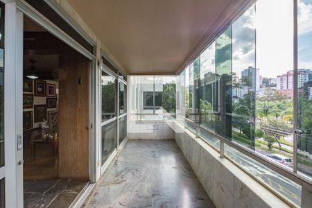 Varanda da Sala de apartamento à venda com 3 quartos, 280m² em Santa Lúcia, Belo Horizonte