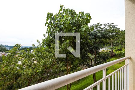 Vista da varanda da sala de apartamento para alugar com 3 quartos, 80m² em Jardim Caiapiá, Cotia