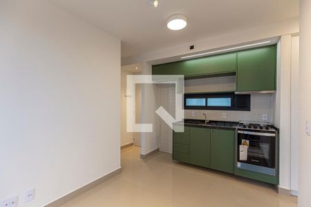 Sala e Cozinha de apartamento à venda com 2 quartos, 49m² em Vila Valparaíso, Santo André
