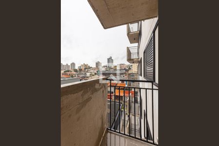 Varanda da Sala de apartamento à venda com 2 quartos, 49m² em Vila Valparaíso, Santo André