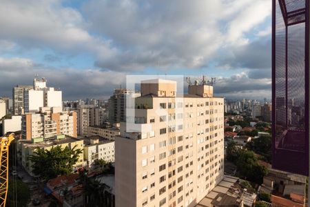 Suíte  - vista de apartamento para alugar com 2 quartos, 52m² em Pinheiros, São Paulo