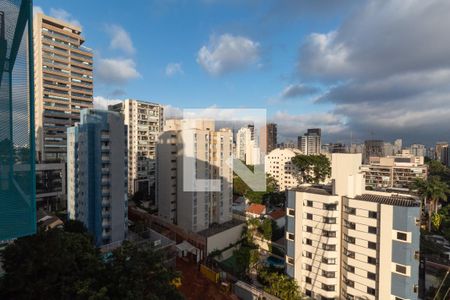 Suíte  - vista de apartamento para alugar com 2 quartos, 52m² em Pinheiros, São Paulo