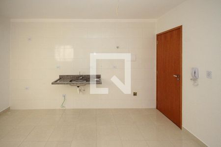 Cozinha de apartamento à venda com 1 quarto, 33m² em Parque São Lucas, São Paulo