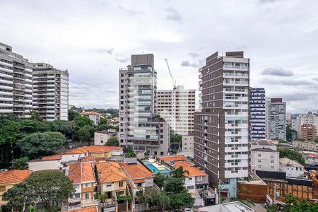 Sala/Cozinha - Vista de apartamento para alugar com 1 quarto, 30m² em Sumaré, São Paulo