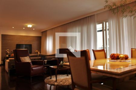Sala dois ambientes - foto 2 de apartamento para alugar com 3 quartos, 140m² em Santa Paula, São Caetano do Sul