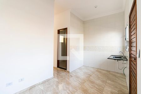 Sala / Cozinha de apartamento para alugar com 1 quarto, 38m² em Chácara Seis de Outubro, São Paulo