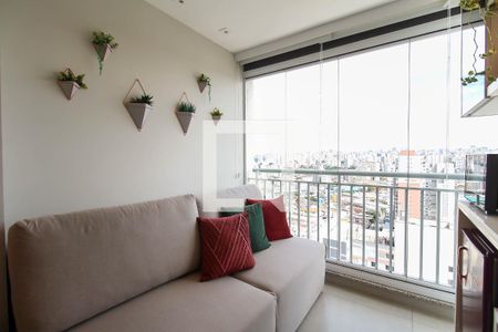 Varanda da Sala de apartamento à venda com 2 quartos, 71m² em Brás, São Paulo