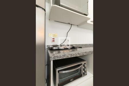 Cozinha de apartamento para alugar com 1 quarto, 50m² em Indianópolis, São Paulo