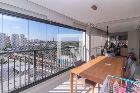 Varanda gourmet de apartamento à venda com 3 quartos, 122m² em Vila Prudente, São Paulo