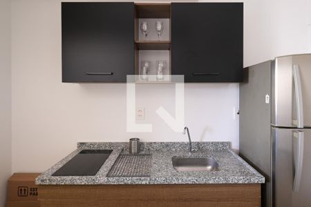 Cozinha de apartamento para alugar com 1 quarto, 30m² em Vila Mariana, São Paulo