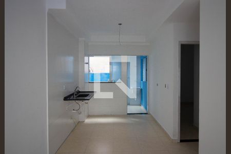 Sala-Cozinha de apartamento para alugar com 2 quartos, 34m² em Jardim Helian, São Paulo