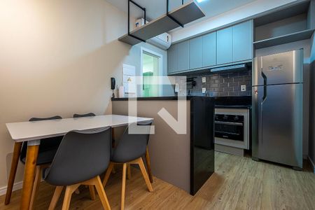 Sala/Cozinha de apartamento para alugar com 1 quarto, 49m² em Pinheiros, São Paulo