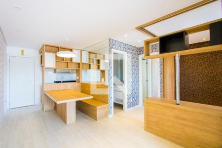Sala 1 de apartamento para alugar com 1 quarto, 60m² em Vila Floresta, Santo André