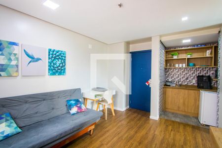 Sala de apartamento à venda com 1 quarto, 43m² em Centro, Santo André