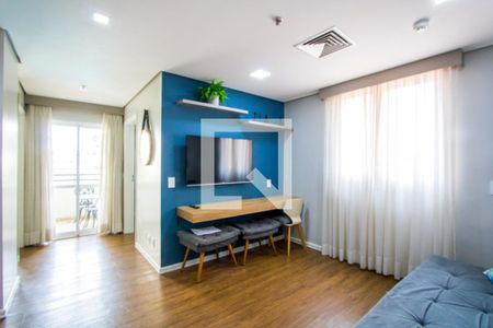 Sala de apartamento à venda com 1 quarto, 43m² em Centro, Santo André